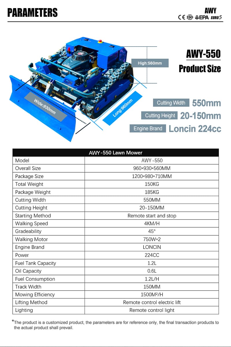 AWY-550 con pala Sonw