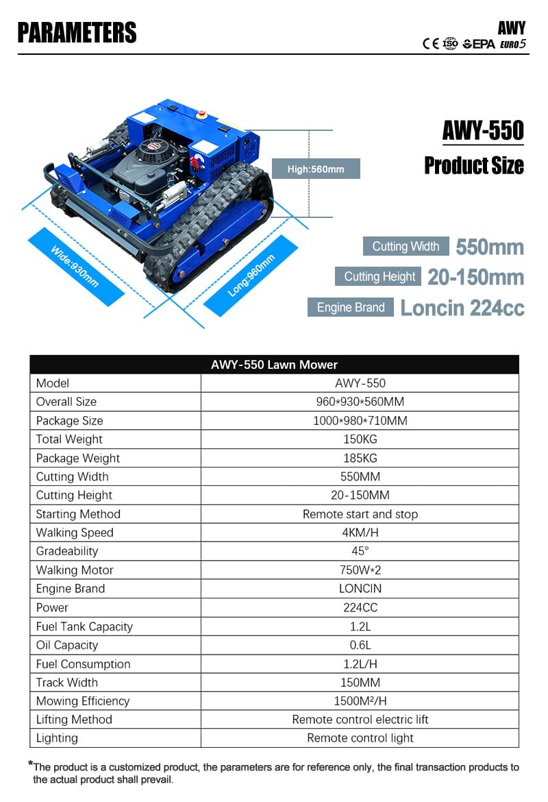 Tosaerba AWY-550 Tosaerba AWY-550